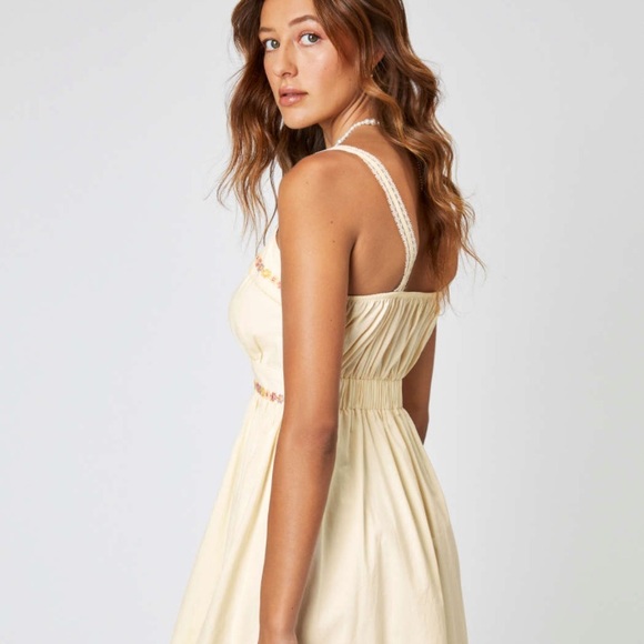 Cider Dress Womens Size L Large Ivory Embroidered Minimalist Cottagecore - Picture 7 of 13